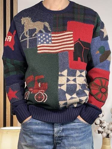 Wollflagge patchwork pullover - patchwork,